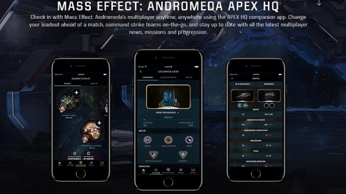 Mass Effect Andromeda Companion App