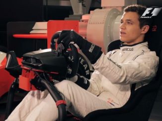 Lando Norris prova il videogioco F1 2017