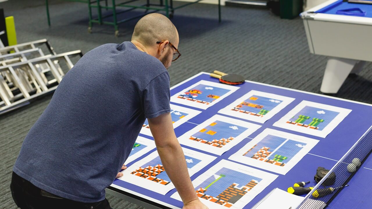 Super mario Post IT level design