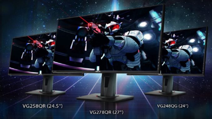 I gaming monitor ASUS VG278QR, VG258QR VG248QG