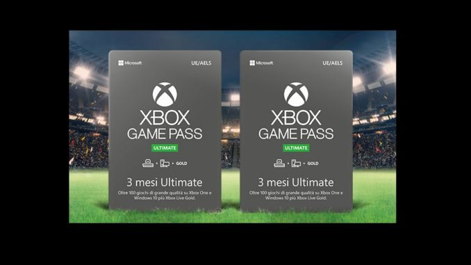 Xbox Game Pass Ultimate 3+3 mesi