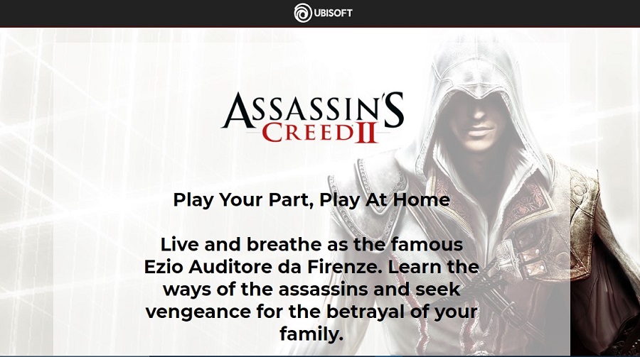 Play Your Part, Play At Home Assassins Creed II