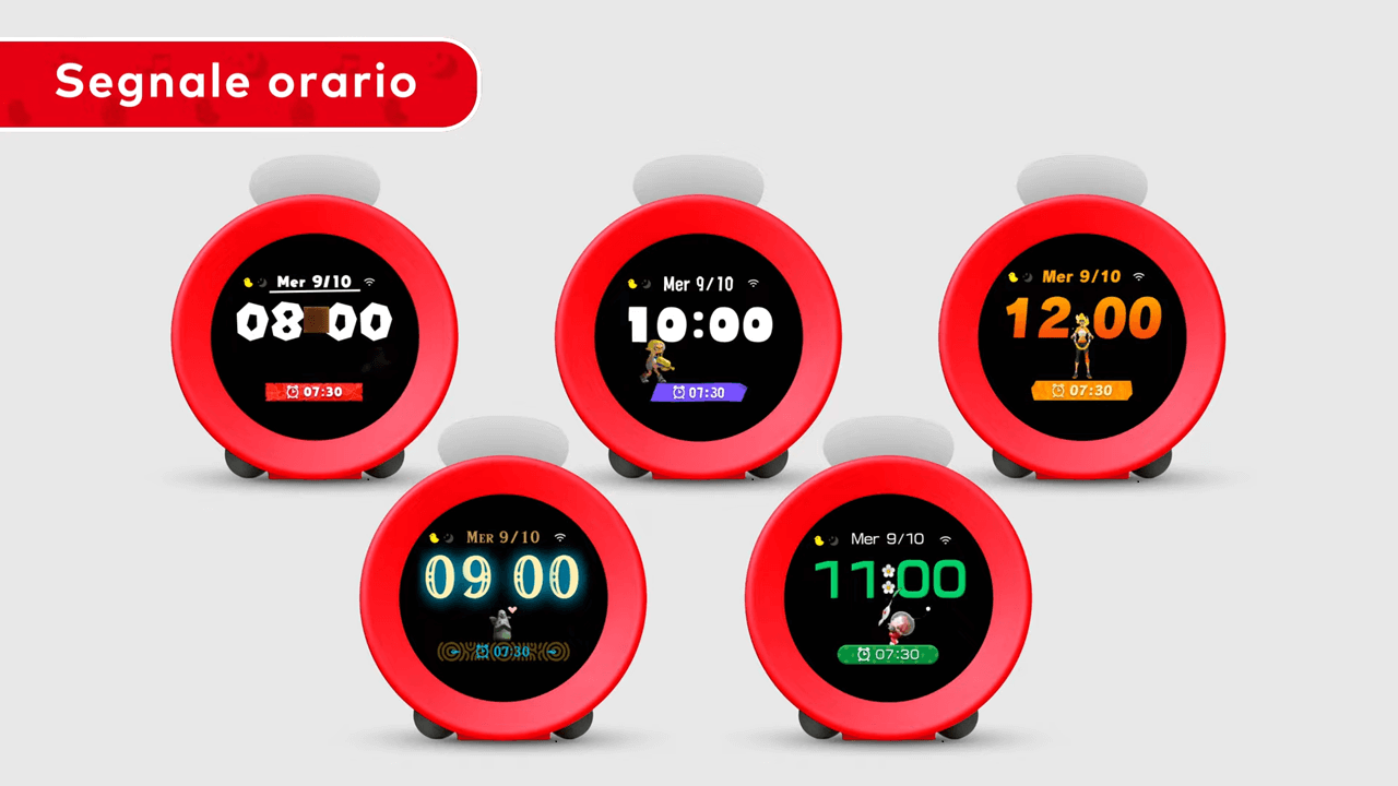 Orologio sonoro Alarmo - Tutti i Display