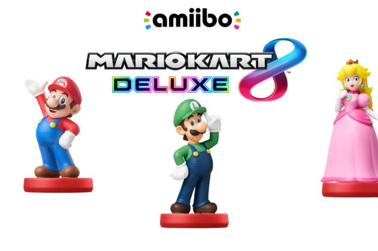 Amiibo Mario, peach, luigi