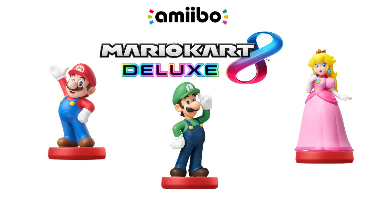 Amiibo Mario, peach, luigi