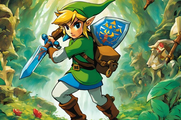 Link nella foresta