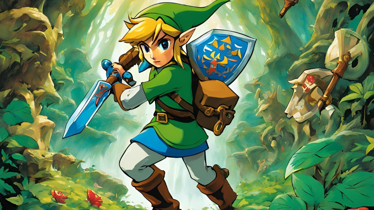 Link nella foresta