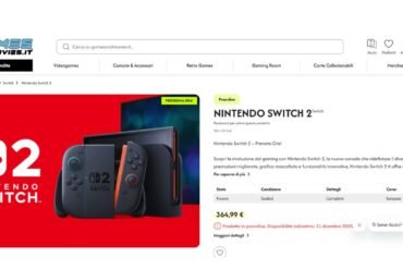 Nintendo Switch 2 disponibile in prevendita su Games and Movies al prezzo speciale di 364,99 €.