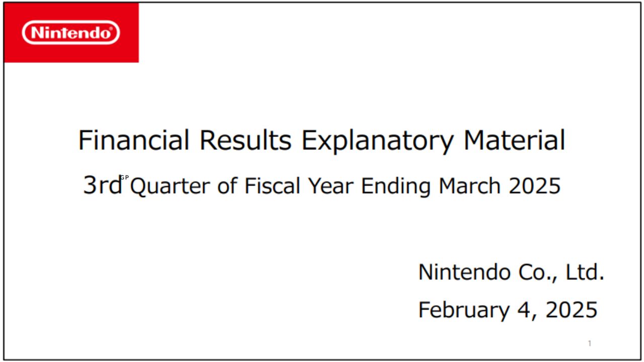 Nintendo risultati Finanziari del Terzo Trimestre