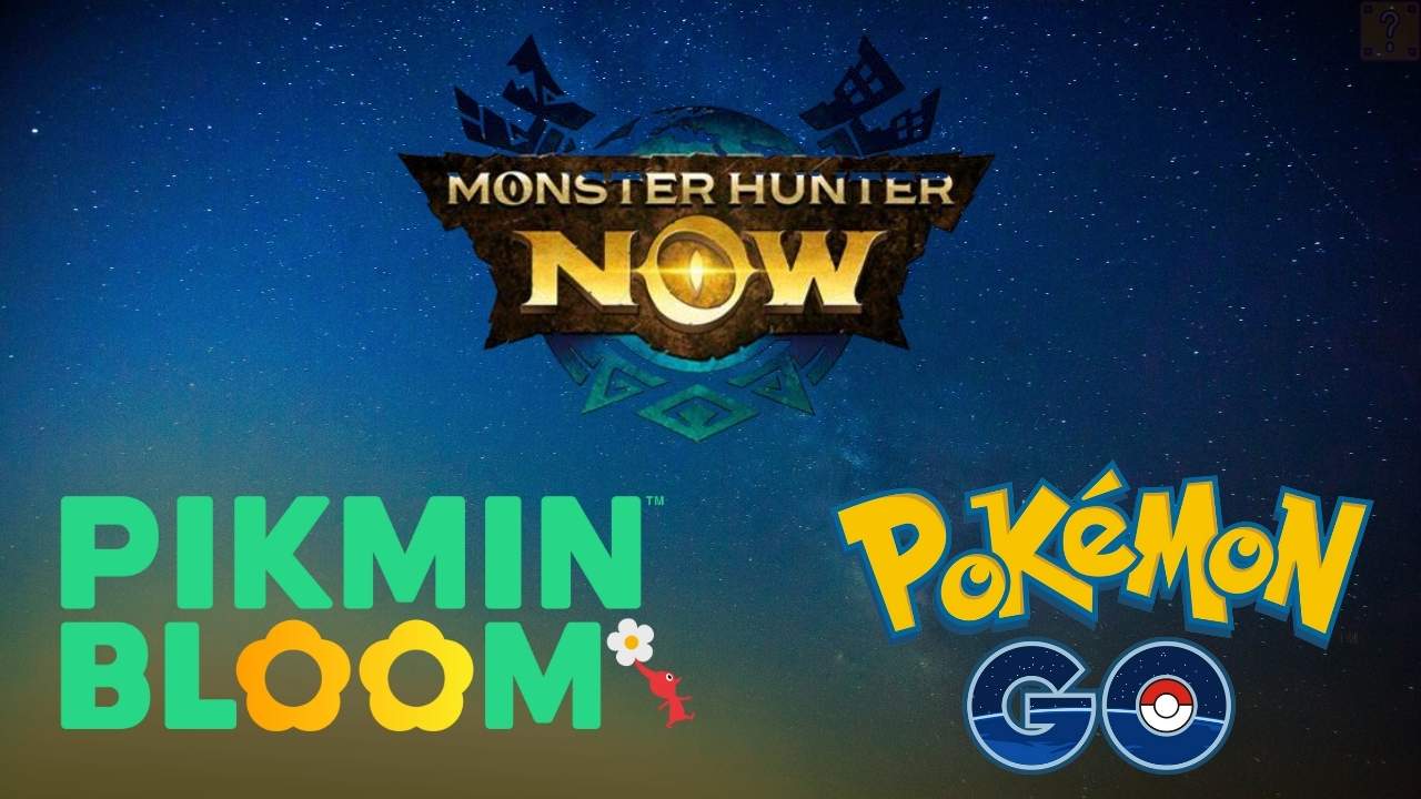 Niantic loghi Pokémon GO Pikmin Bloom Monster Hunter Now