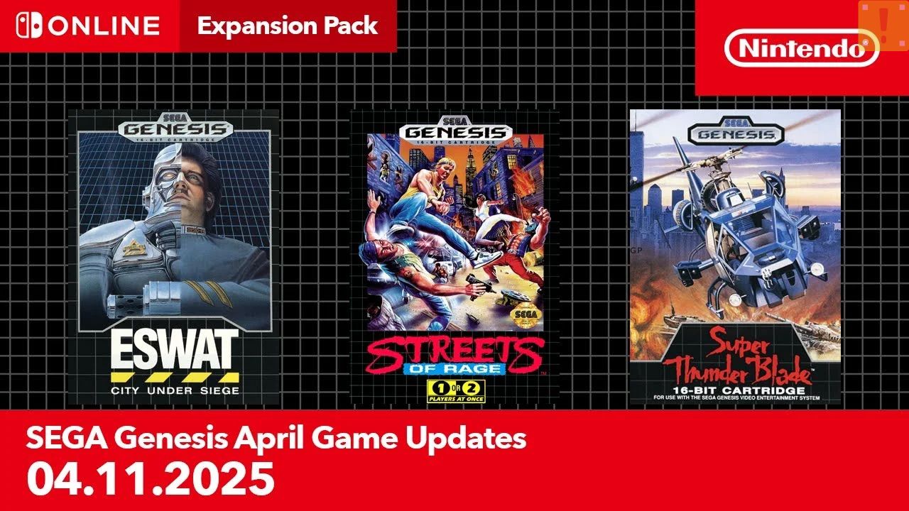 ESWAT City Under Siege, Streets of Rage e Super Thunder Blade