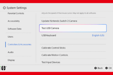 Nintendo Switch 2 Impostazioni Tastiera e Telecamera