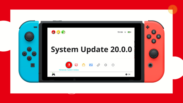 Nintendo Switch system update 20.0.0