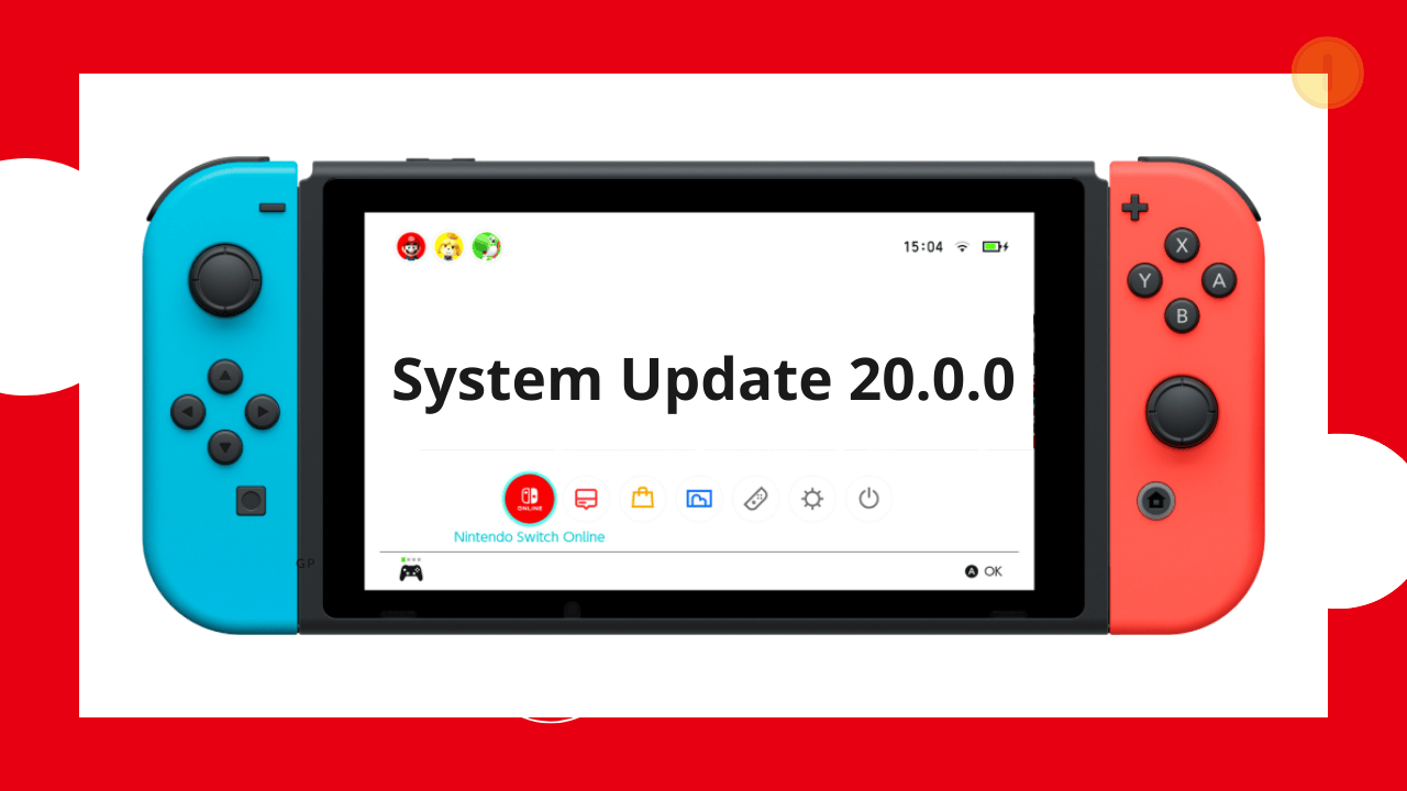 Nintendo Switch system update 20.0.0