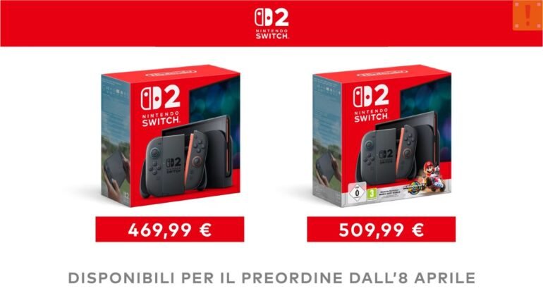 Preordini per Nintendo Switch 2 e prezzo
