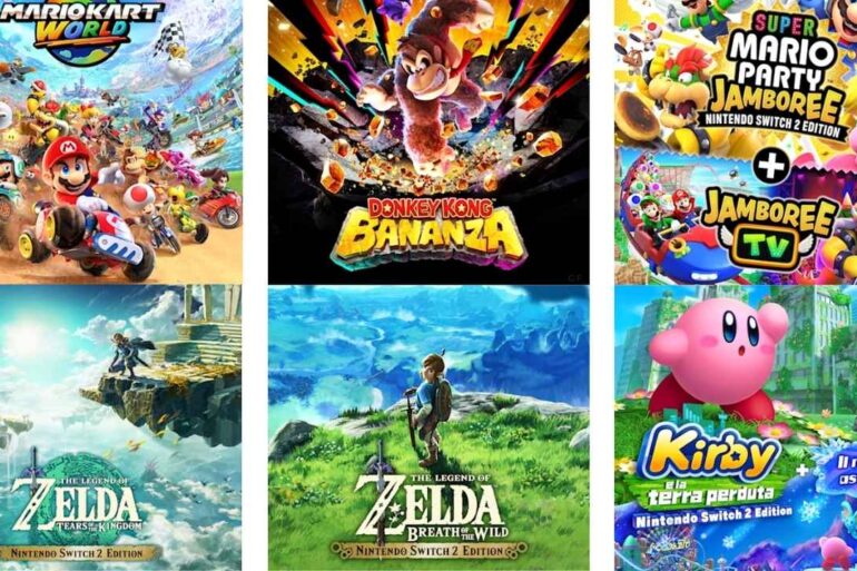 edizioni fisiche dei giochi per Nintendo Switch 2