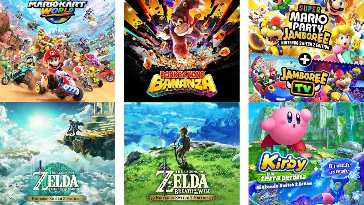 edizioni fisiche dei giochi per Nintendo Switch 2