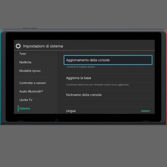 Come aggiornare Nintendo Switch
