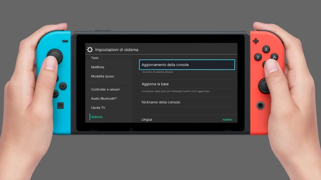 Come aggiornare Nintendo Switch