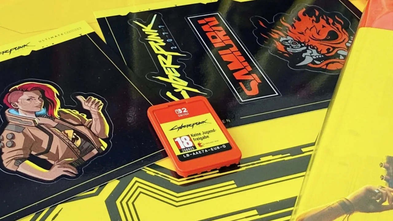 Cyberpunk 2077 Ultimate Edition per Nintendo Switch 2 card e adesivi