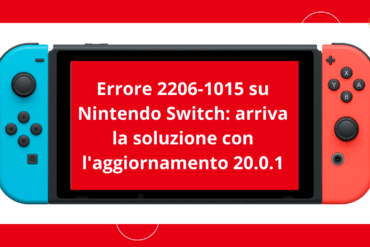 Errore 2206-1015 su Nintendo Switch aggiornamento 20.0.1