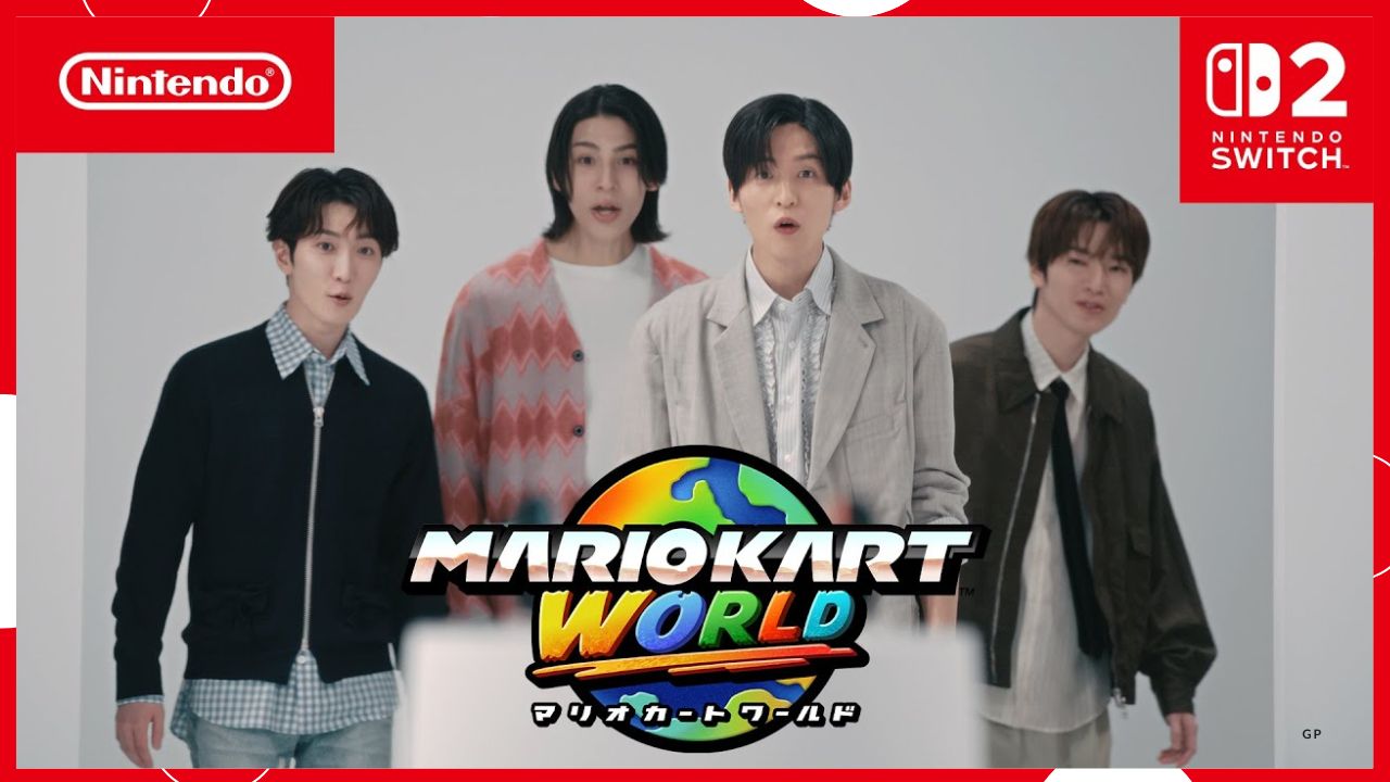 Mario Kart World con la band Snow Man