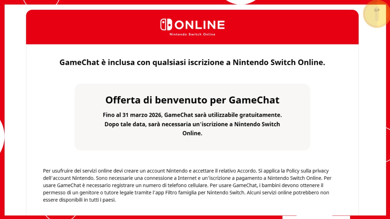 Nintendo Switch Online GameChat