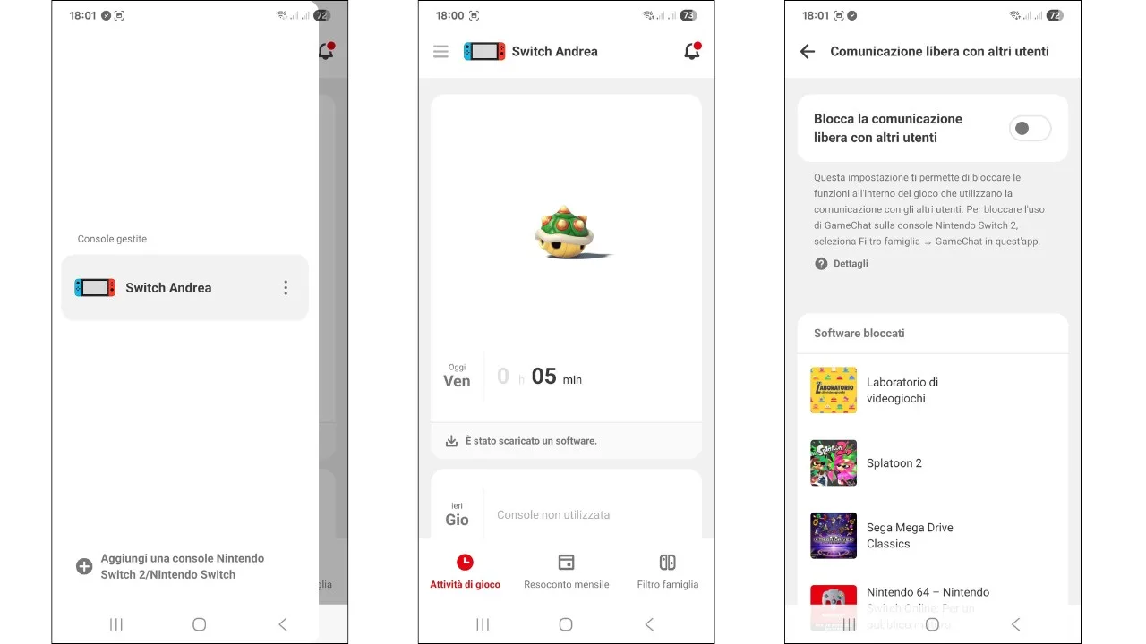 Nintendo Switch filtro famiglia alla versione 2.0.0 - Screen 2