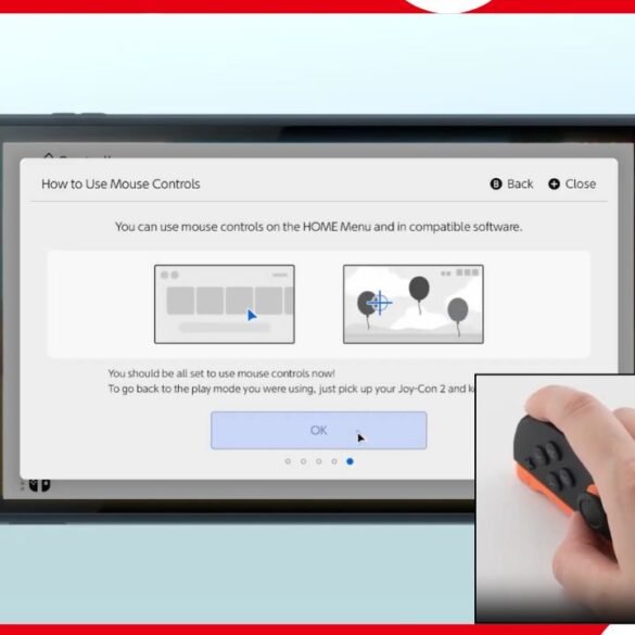 modalità mouse della Nintendo Switch 2