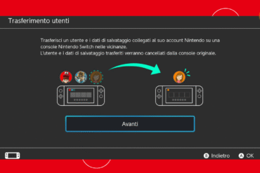 trasferire dati utente nintendo switch