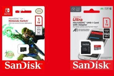 Confronto confezioni SanDisk Ultra 1TB e SanDisk Micro SDXC Nintendo Switch - Differenze tra schede di memoria per console e dispositivi mobili