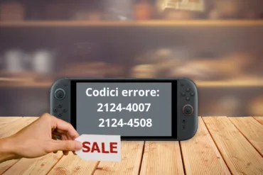 Nintendo Switch 2 Codici errore 2124-4007 2124-4508