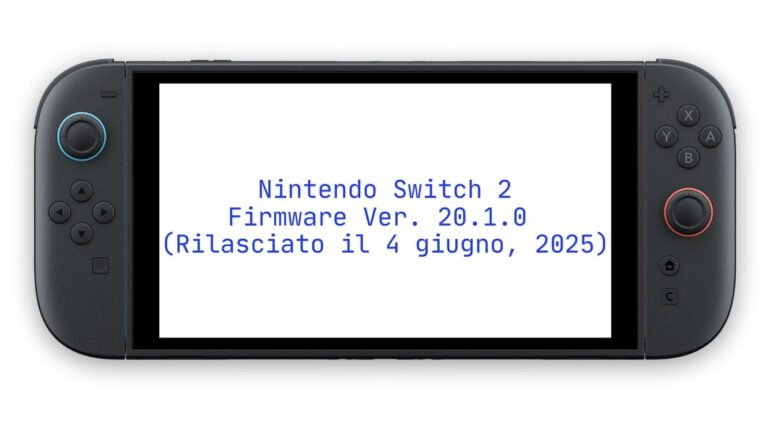 Nintendo Switch 2 Firmware Vers.20.1.0