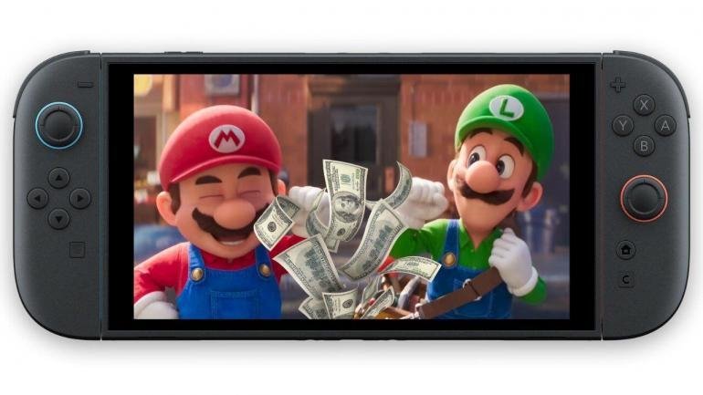 Nintendo Switch 2 soldi con mario e luigi