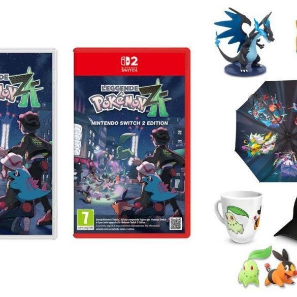 Pokémon Z-A per Nintendo Switch e Switch 2 con gadget esclusivi