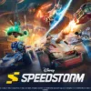 Una schermata di gioco di Disney Speedstorm su una pista colorata, che mostra dettagli grafici migliorati e un'azione fluida a 60 FPS.