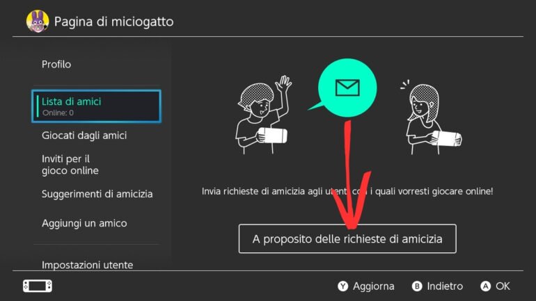 Nintendo Switch - A proposito delle richieste codice amico