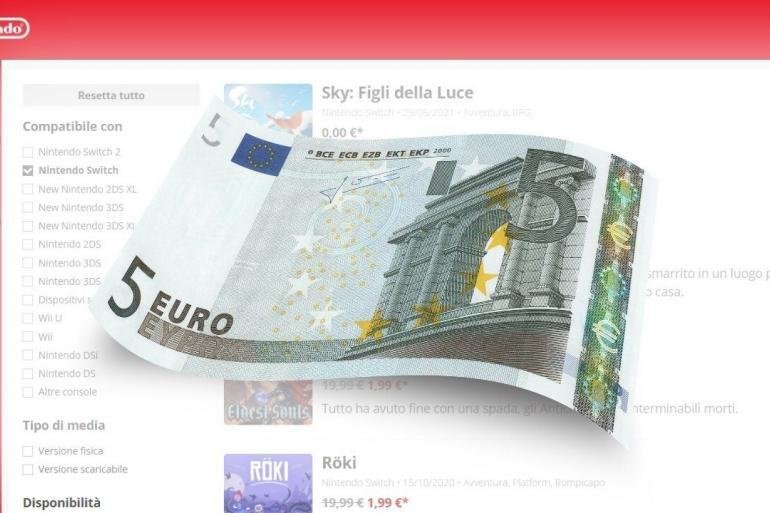 giochi nintendo switch 5 euro