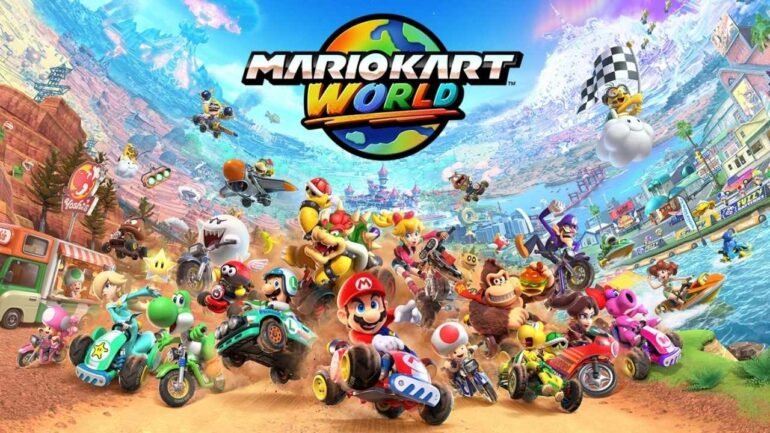 Mario Kart World Copertina Videogioco