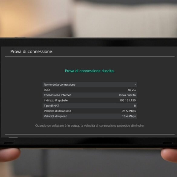 Nintendo Switch e Switch 2 Prova di Connessione Internet