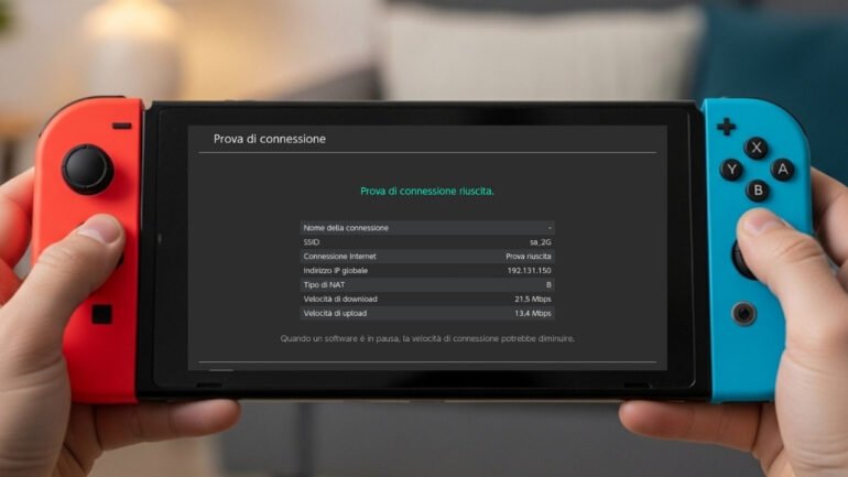 Nintendo Switch e Switch 2 Prova di Connessione Internet