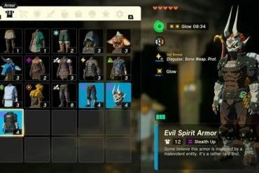 Zelda Tears of the Kingdom set spirito del male