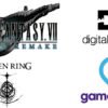 Una grafica che unisce il logo di Digital Foundry con quello di Gamescom, Elden Ring e Final Fantasy VII Remake, per illustrare l'analisi tecnica dei giochi in arrivo su Nintendo Switch 2.