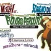 Una grafica che mostra i protagonisti della series Layton, il Professor Layton e Luke, con sullo sfondo tutti i loghi dei giochi della saga.