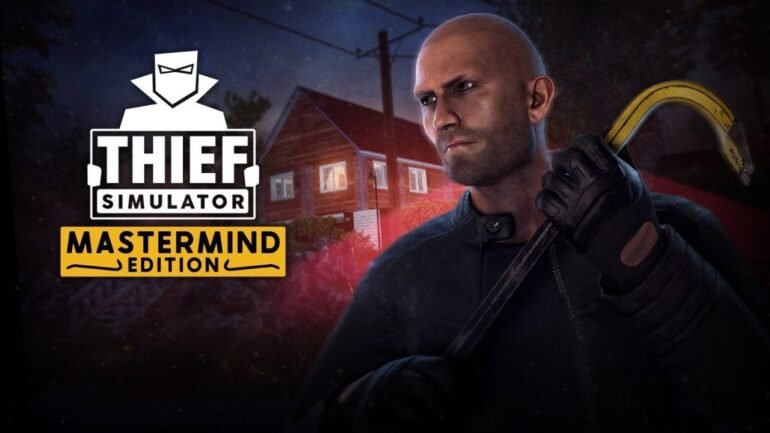Un ladro che si intrufola in una casa lussuosa in Thief Simulator Mastermind Edition
