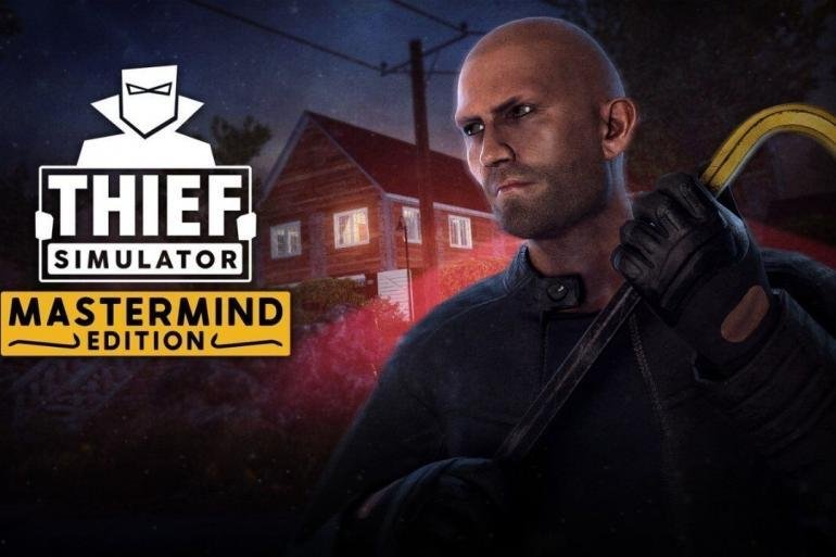 Un ladro che si intrufola in una casa lussuosa in Thief Simulator Mastermind Edition