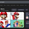 Una schermata di ricerca di Google con la query 'Mario (personaggio)' e, in evidenza, l'icona interattiva del blocco con il punto di domanda di Super Mario.