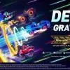 Una scena di gioco di Sonic Racing: CrossWorlds con Sonic in un kart, con la scritta "DEMO" e un logo di Nintendo Switch.