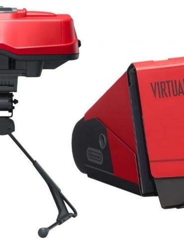 un accessorio per Virtual Boy su Nintendo Switch. L'immagine ha un tocco rétro, a simboleggiare il ritorno dei classici.