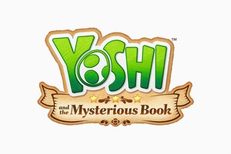 Yoshi tiene in mano un libro parlante di nome N. Ciclopedio, mentre osserva una misteriosa creatura. Sullo sfondo si vede la sua isola con il logo di Nintendo Switch 2.